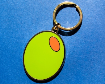 Olive Keychain: Martini Lover Gift