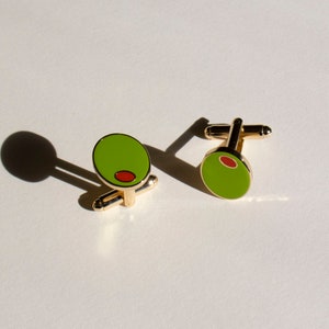 Olive Cufflinks Dirty Martini Lover Bartender Gifts Groomsmen Gifts image 7