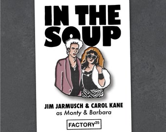 Jim Jarmusch and Carol Kane Enamel Pin