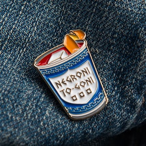 Negroni To-Goni Pin - Cocktail Gift
