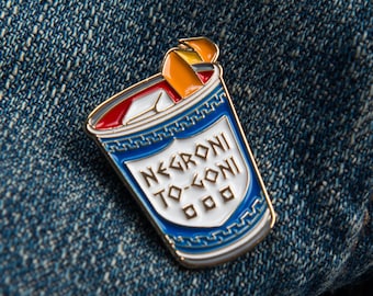 Negroni To-Goni Pin - Cocktail Gift