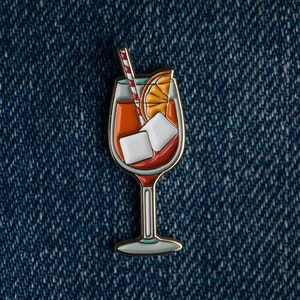 Aperol Spritz Cocktail - Enamel Pin