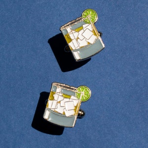 Margarita Cocktail Cufflinks - Father's Day Gift - Groomsmen Gift - Cocktail Gift