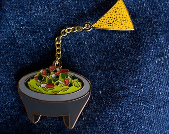 Chips & Guac Enamel Pin - Food Pin - Foodie Gift