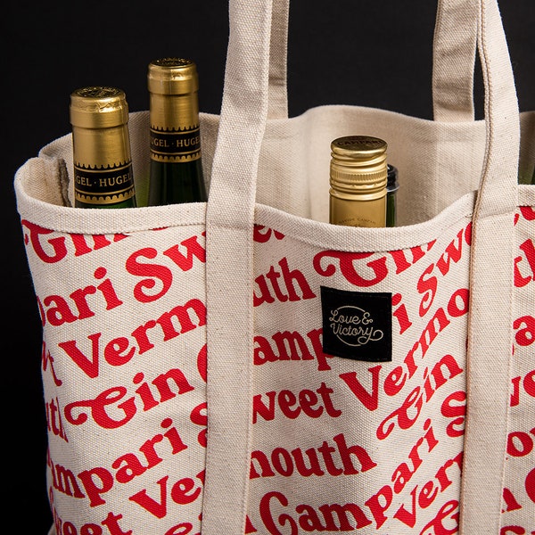 Negroni Print Bottle Tote