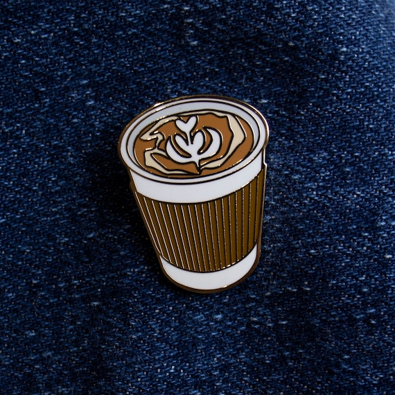Cappuccino Pin - Food Pin - Barista Gift