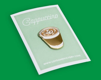 Cappuccino Pin - Food Pin