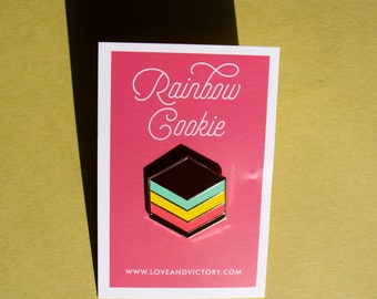 Rainbow Cookie Enamel Pin