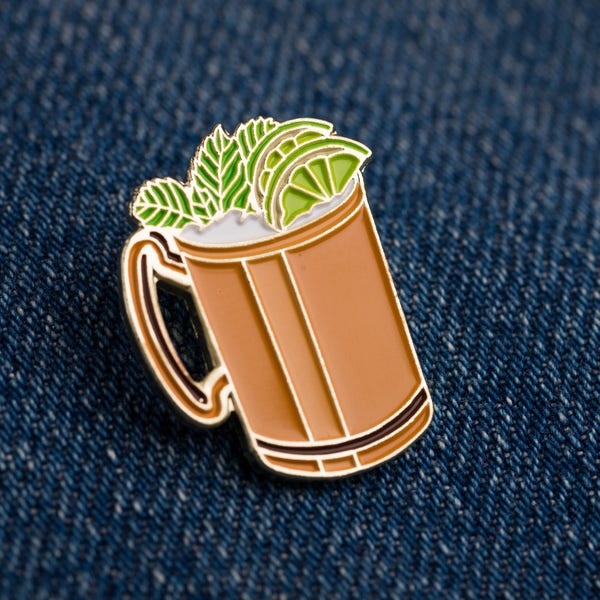 Moscow Mule Cocktail - Enamel Pin