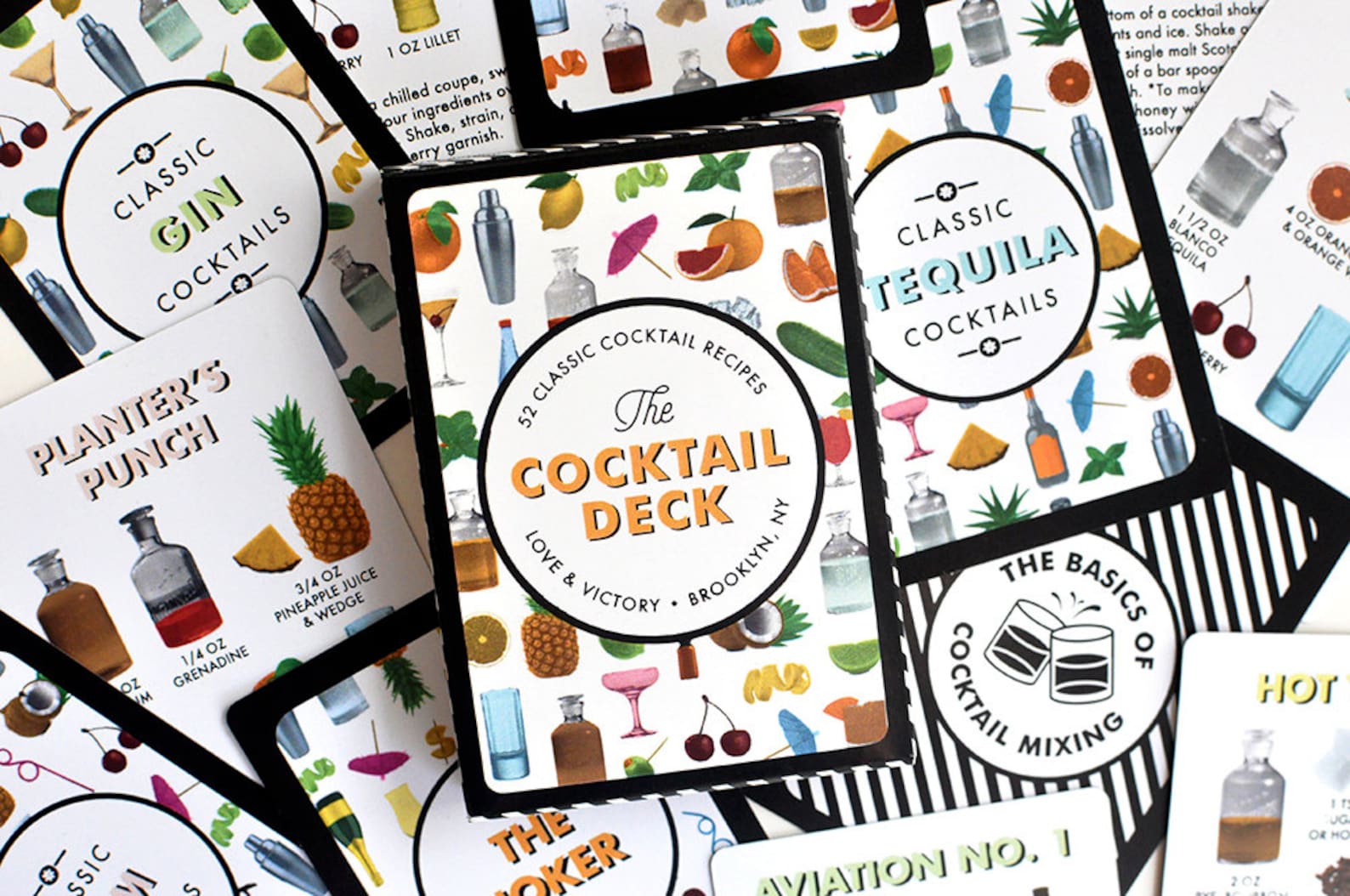 Cocktail Recipe Cards 52 Classic Cocktail Recipes in the - Etsy