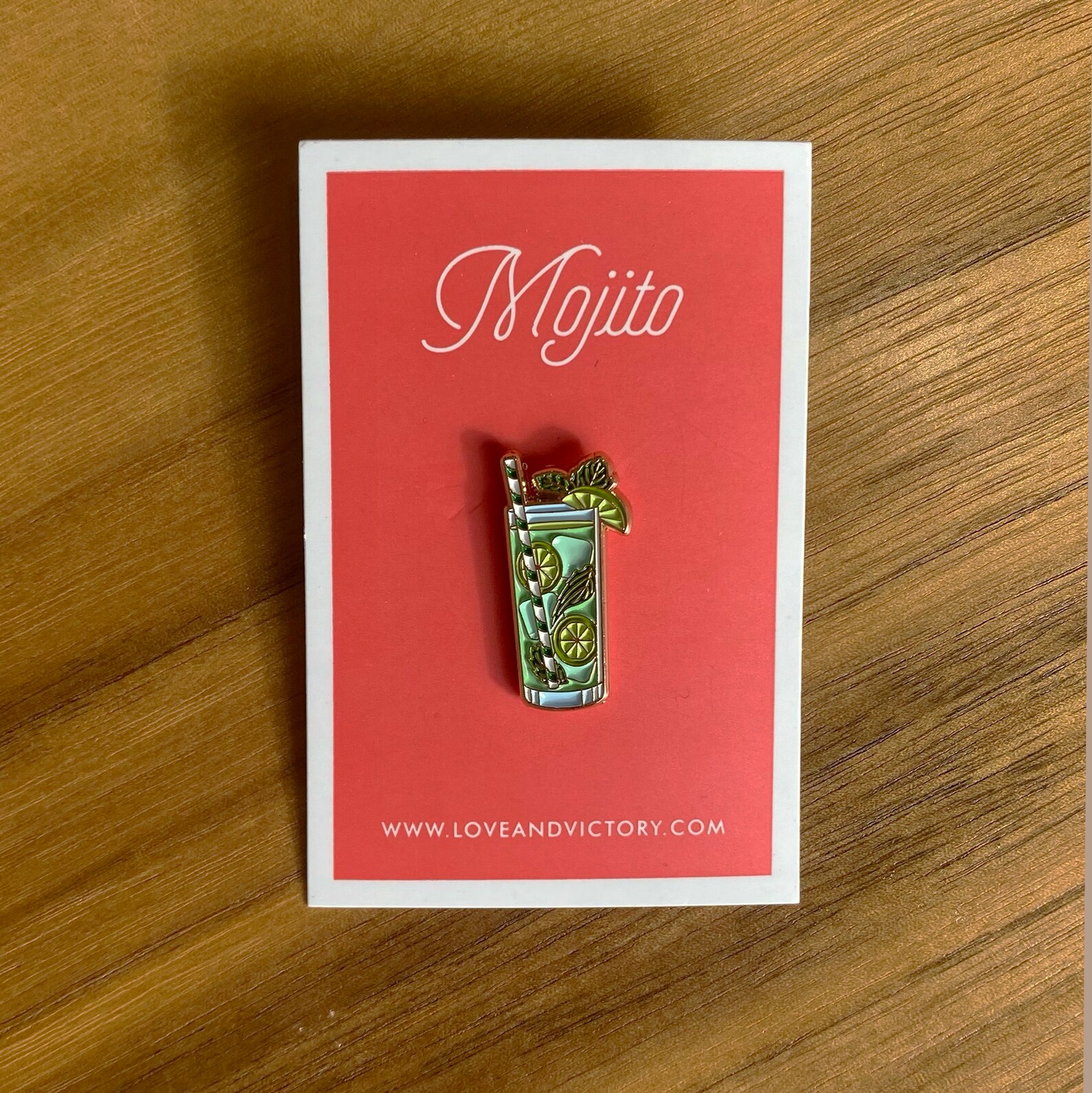 Image of mojito cocktail pin
