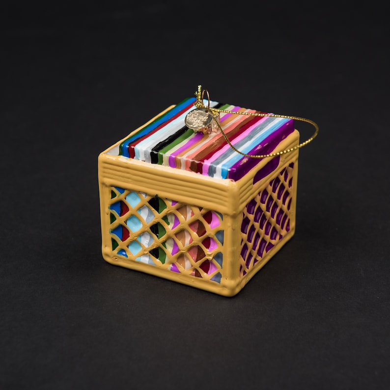 Love & Victory Record Crate Ornament - Thumbnail 3