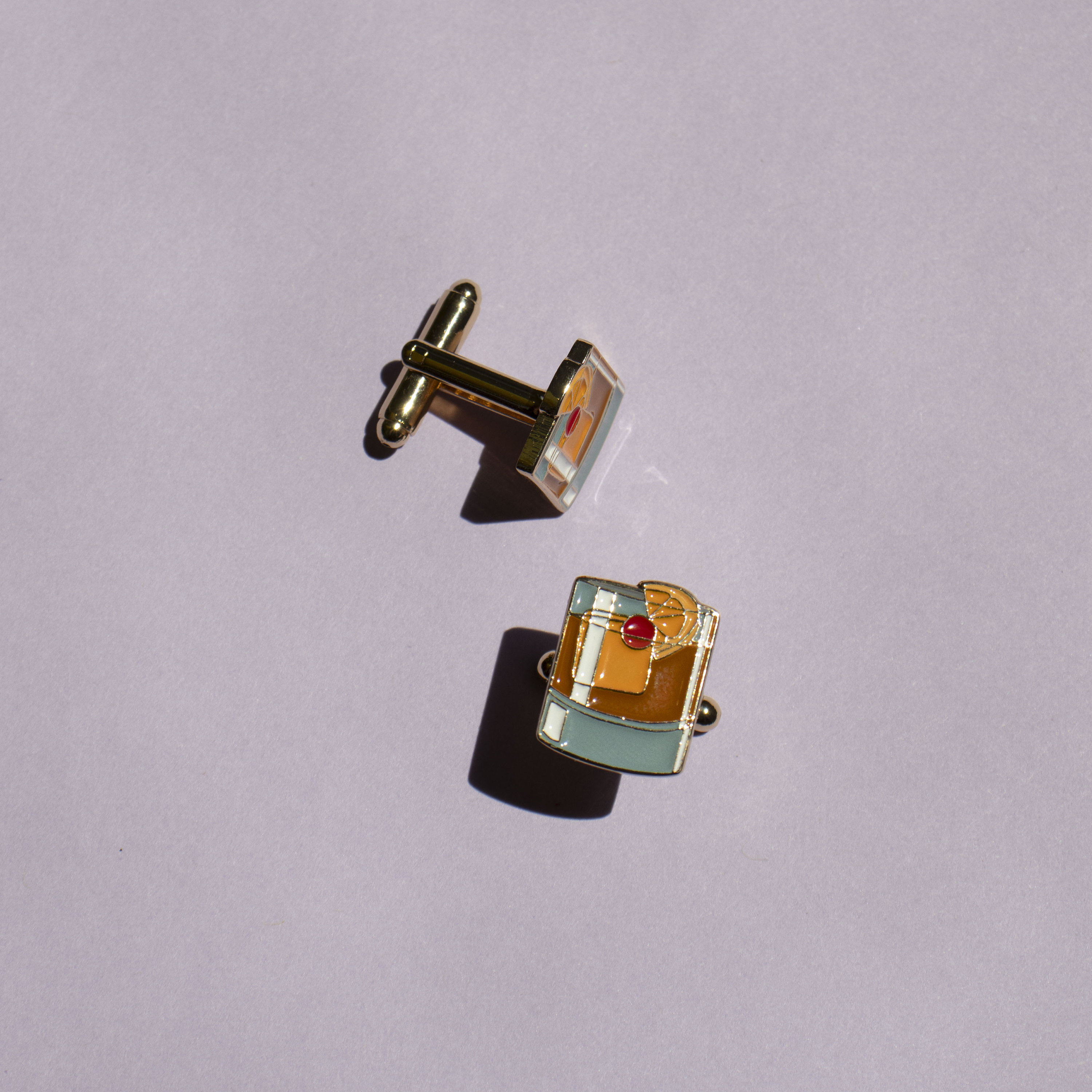 Old Fashioned Cocktail Cufflinks - Father's Day Gift - Groomsmen Gift - Cocktail Gift