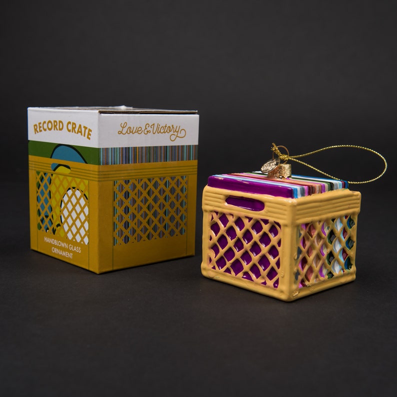 Love & Victory Record Crate Ornament - Thumbnail 2
