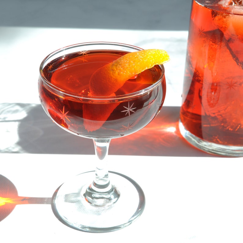 Hand Engraved Cocktail Set Includes Mixing Glass and Two Etsy