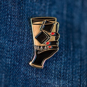 Woman with Whiskey Cocktail - Enamel Pin - Cocktail Gift