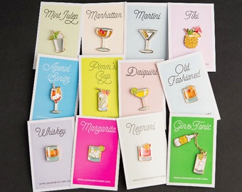 Set of 12 Cocktail Pins