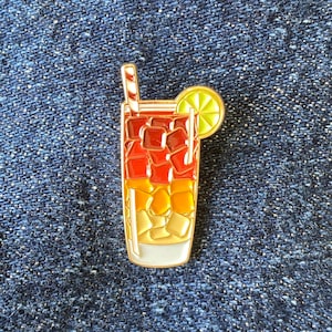 Dark & Stormy Cocktail - Enamel Pin - Cocktail Gift