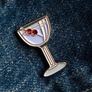 Aviation Cocktail - Enamel Pin - Cocktail Gift