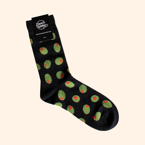 Olive Socks - Dirty Martini Lovers - Bartender Gifts - Cocktail Gift
