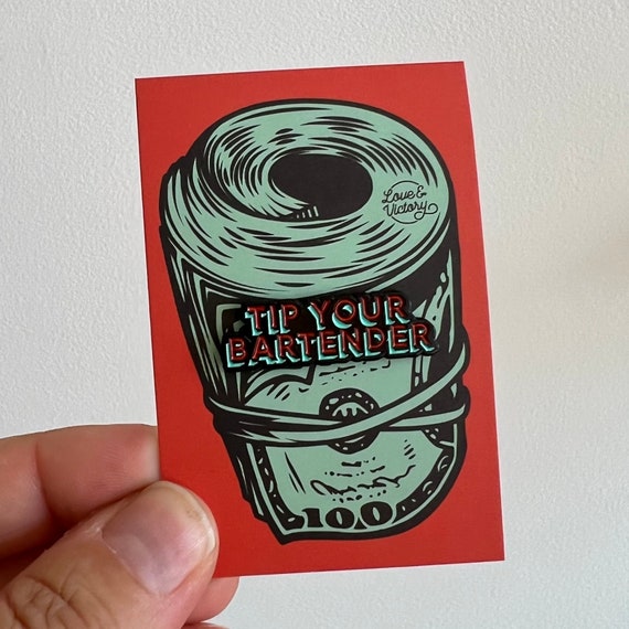 TIP YOUR BARTENDER Enamel Pin - Bartender Gift - Etsy