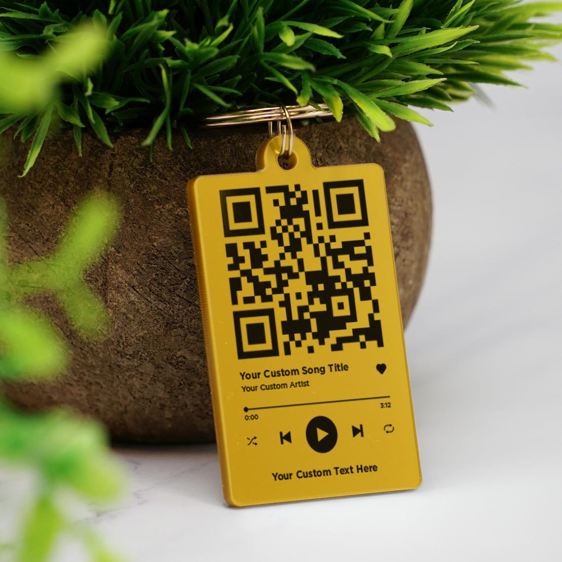 QR Code Song Keychain Scannable Barcode Music Keyring Boyfriend ...