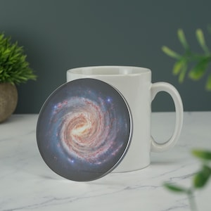 Milky Way Galaxy Coaster Printed Acrylic Drinks Coaster Novelty Space Themed Coaster Gift