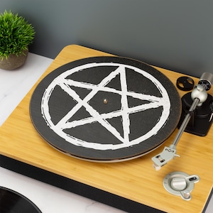 Pentagram Record Player Slip Mat Turn Table DJ Slip Mat