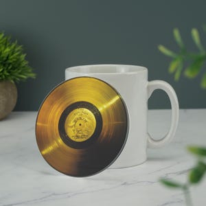 Voyager Golden Record Printed Acrylic Drinks Coaster Novelty Coaster Gift
