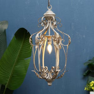 Antique Beige Finish Chandelier with Leaf Decor French Country Chandelier Shabby Chic Chandelier Decorative Lighting Wedding Lighting