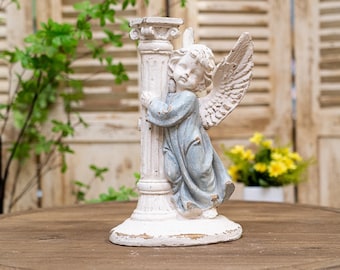 French Style Angel Sculpture Angel Sculpture with Wings, Divine Guardian Decor for Your Home, Garden, or Religious Spaces.