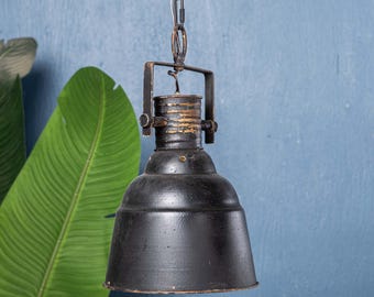 Industrial Style Pendant Lights Farmhouse Pendant Lights 9" Wide Mini Pendant Rustic Black Iron Finish Pendant Lights