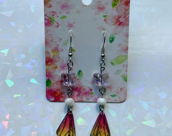 butterfly wing earrings