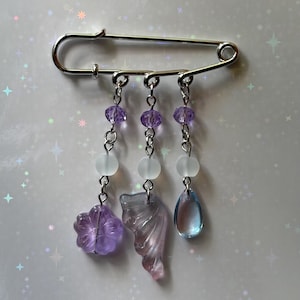 purple butterfly bag charm
