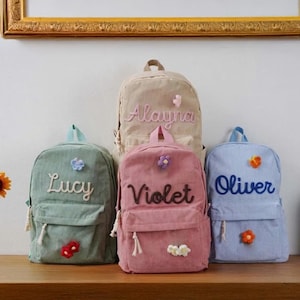 Personalized Toddler Backpack, School Backpack, Back to school gift, Flower Girl Gift, Gift for Kids, Preschool, Kindergarten Gift, Kids Bag
