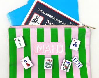 Mahjong Card Holder / Card Sleeve / Mahjong Dice Accessory Bag /Mahjong Travel Gear