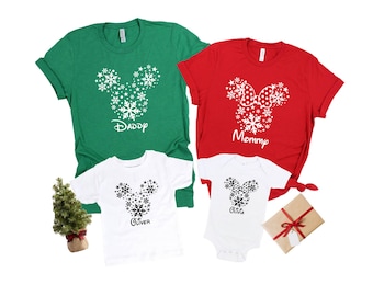 Family Disney Shirt, Family Matching Shirt, Disney Trip Shirts, Mickey Mouse T Shirts, Minnie Mouse Tshirts, Snowflake, Disneyland Gift