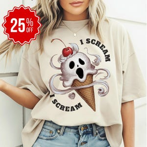 Halloween Ice Cream T-Shirt: Spooky Scream Cone Tee - Unisex Horror Gift