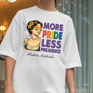 More Pride Less Prejudice Shirt, LGBTQ Shirt, Proud Ally Shirt, Pride Month Shirt, LGBTQ Sweatshirt, LGBTQ Gift, Pride Parade, Lesbian Shirt