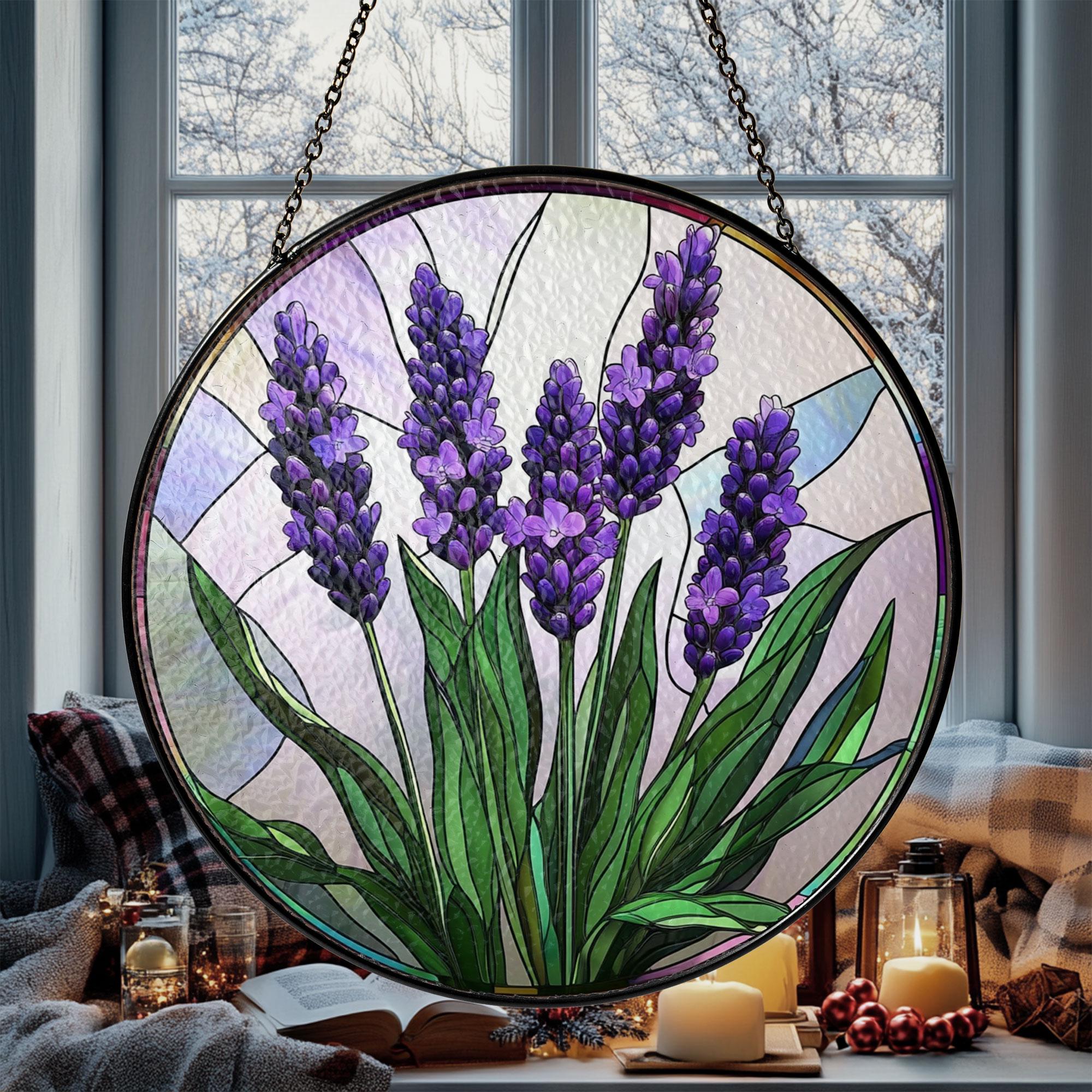 Lavender Stained Glass - Etsy