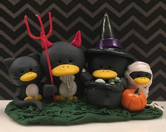 halloween penguin family II