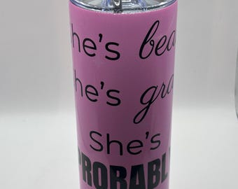 Vaso térmico de 590 ml: Belleza, gracia, probablemente tarde – Acero inoxidable con aislamiento