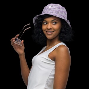 Lovely Lilac flowers Reversible bucket hat