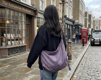 Large Canvas Crossbody, Personalized Travel Purse, Multi-Color Shoulder Bag, School Bag