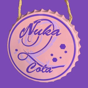 Unofficial/Handmade Fallout Bottle Cap Wall Hanging Metal Sign Nuka Quartz MADE-TO-ORDER