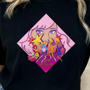 Jem and the Holograms Retro Shirt, Summer Girl Shirt, 80&#39;s Cartoon Neon Color, Jem & The Holograms, Summertime T-Shirt, Sweatshirt, Hoodie