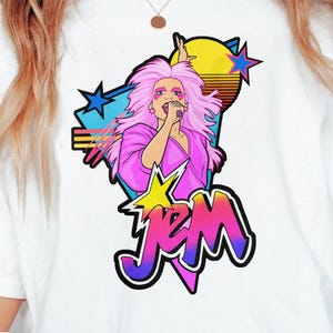 Jem and the Holograms Rockstar T-Shirt, Summer Girl Shirt, 80s Women Shirt, Sweatshirt, Hoodie