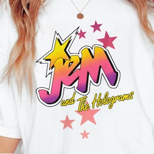 Jem and The Holograms Sweatshirt, Jem T-Shirt, Jem & The Holograms, 80&#39;s Cartoon Shirt, Hoodie