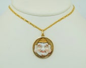 18K Porcelain Toshikane God of Abundance Pendant
