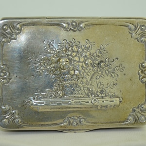 Sterling Silver Repousse German Trinket Box